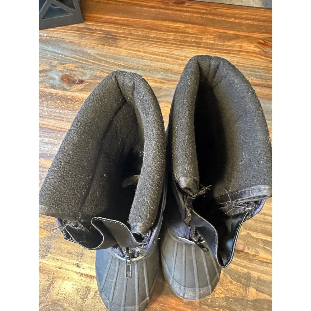 Dream Pairs Kids Winter‎ Snow Boots Zip Closure Waterproof Warm Blue Size 4